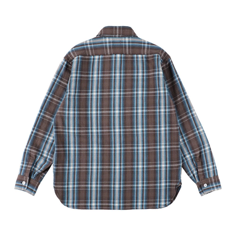 SD Flannel Check Shirt - Black / フランネルチェックシャツ / SHOLE300