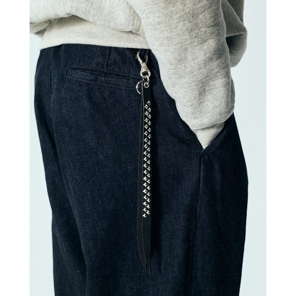 STUDS LEATHER SHORT KEY RING / CL-25AW023LE