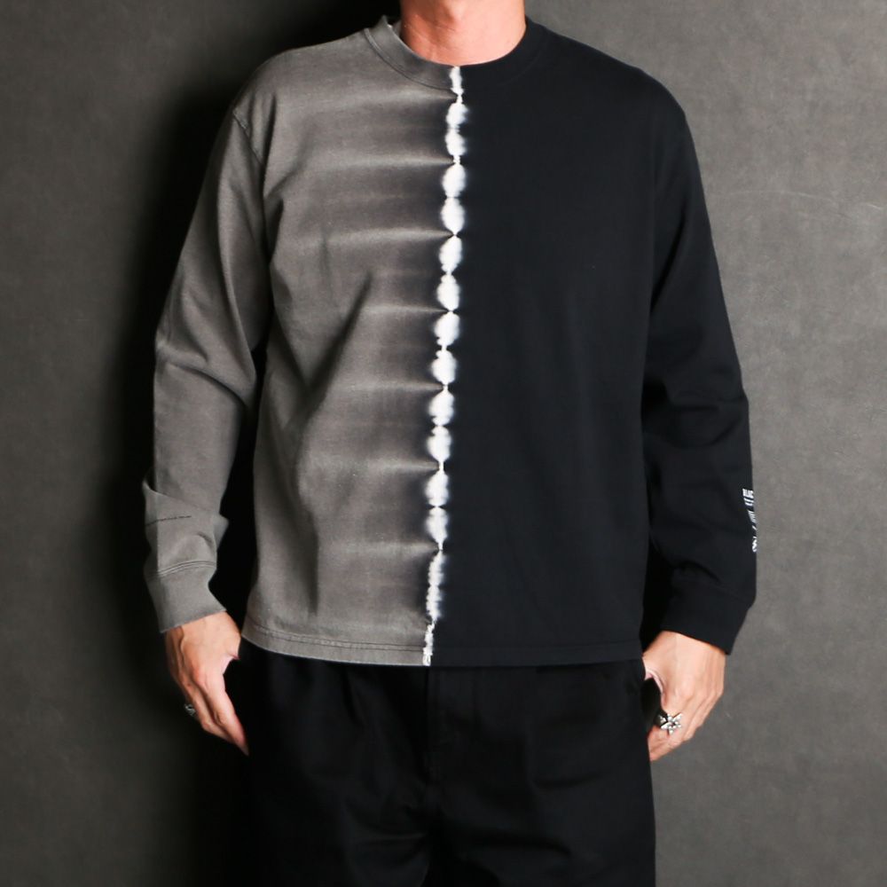TIE DYE L/S TEE - BLACK TIE DYE / ロングスリーブTシャツ / 24'RTC-0302