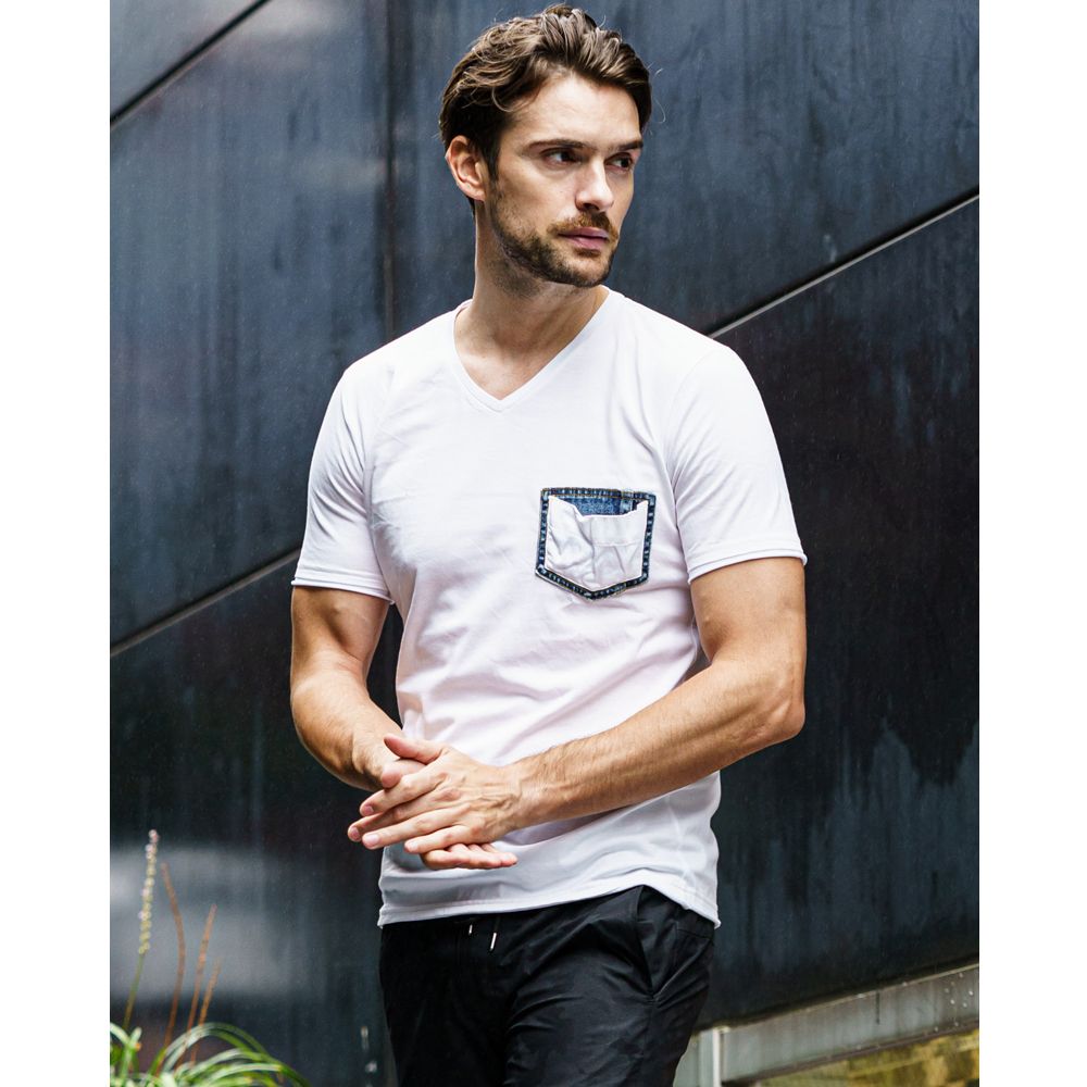 denim pocket-T / デニムポケット カットオフTシャツ / 7943 lj91t