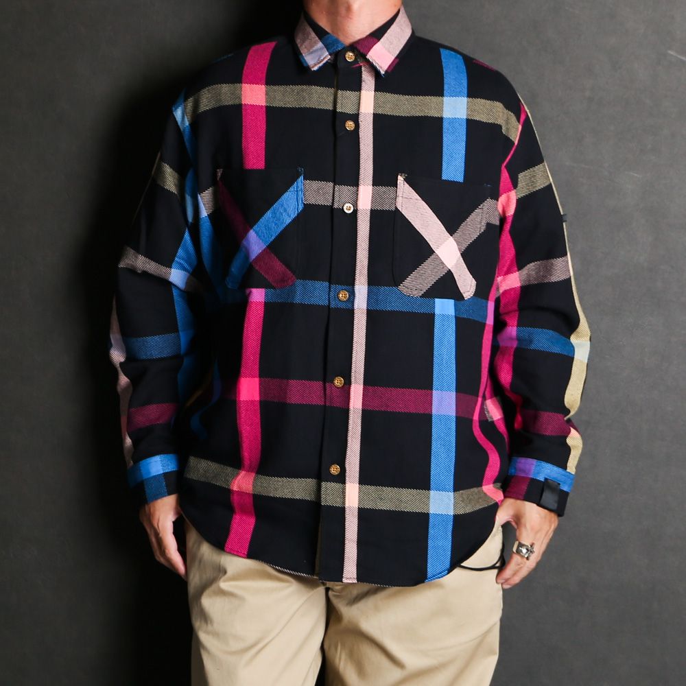 N.HOOLYWOOD - × BIG MAC / SHIRT - NAVY CHECK / 2242-SH31-011 peg | chemical  conbination