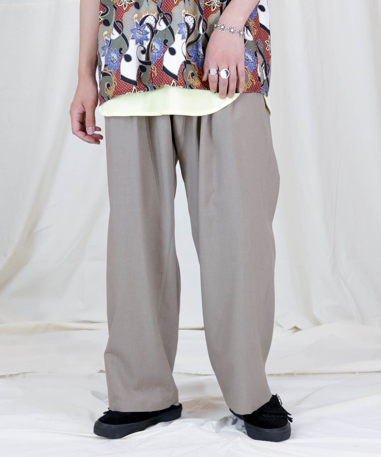 REFLAX WEATHER CLOTH WIDE PT / 2タックワイドパンツ / 479103