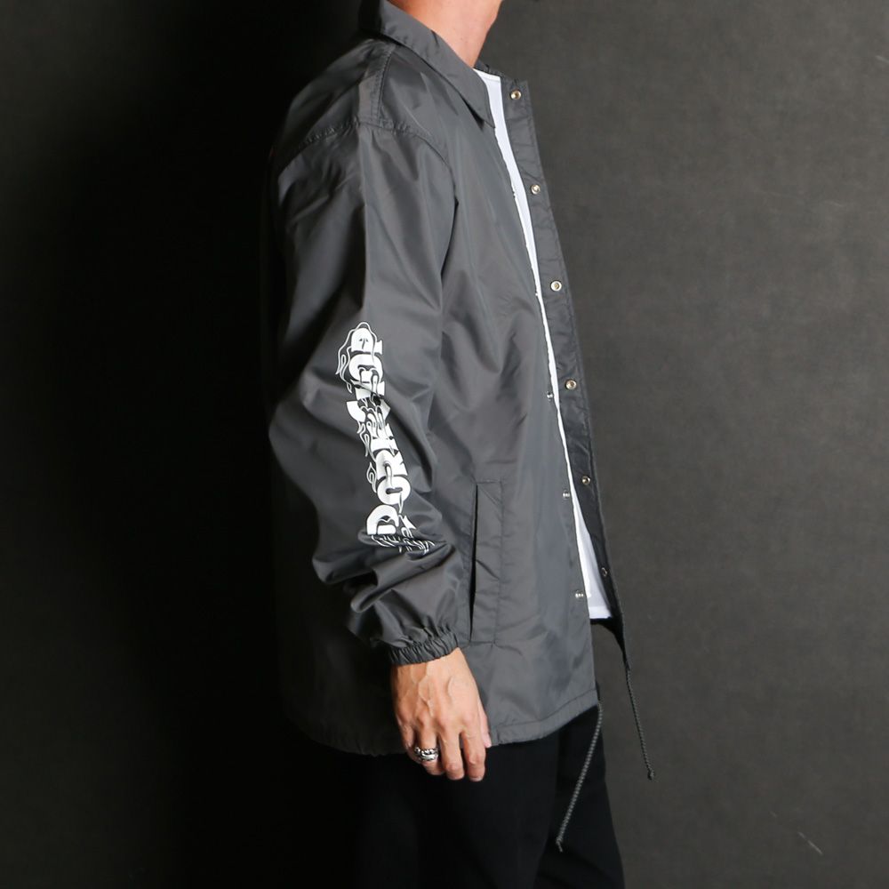 BURNING LOGO COACH JKT - CEMENT / コーチジャケット