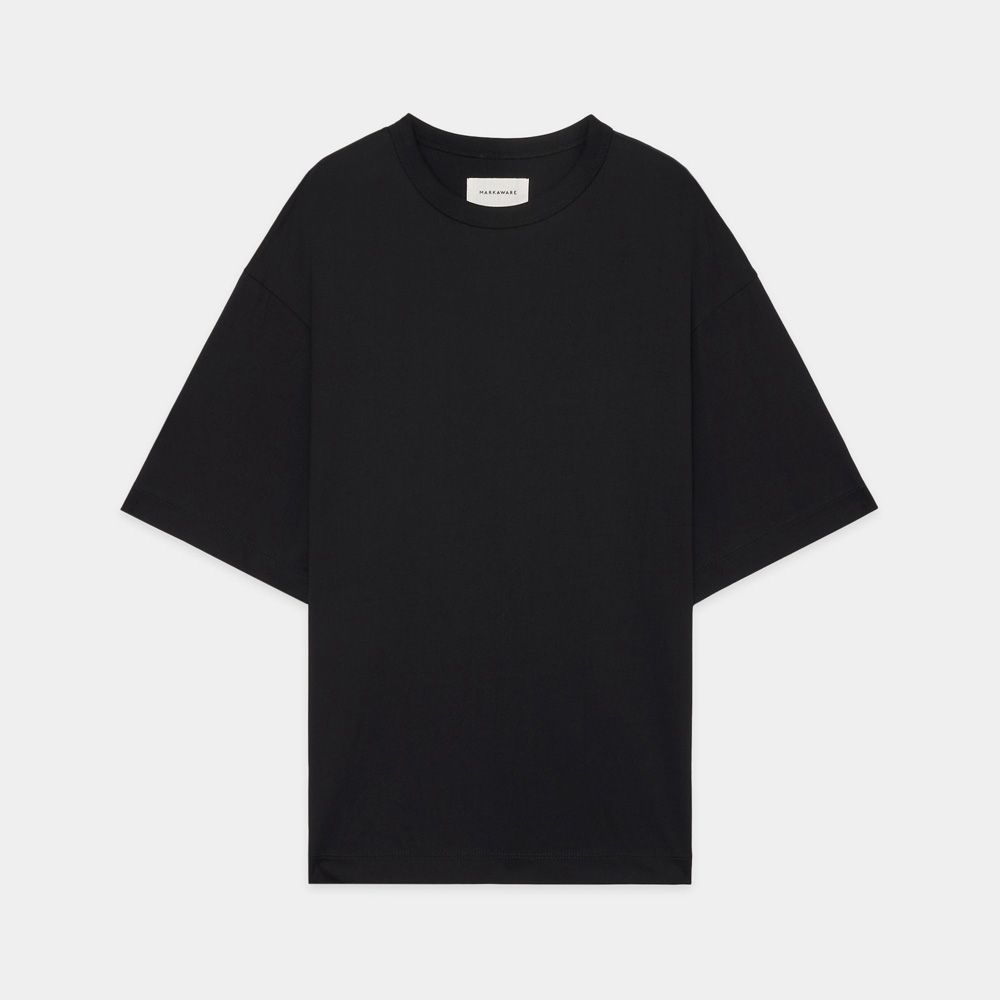 COMFORT FIT Tee - BLACK / オーガニックGIZA 80/3 天竺 サバイバルクロス® - コンフォートフィットTee / A26A19CS02B