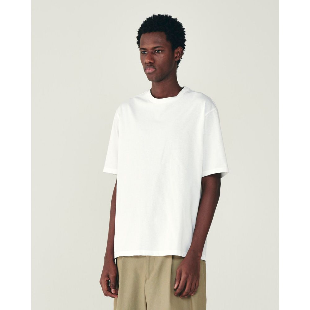 CREW NECK TEE - WHITE / 30/1オーガニックコットン空紡天竺 - クルーネックTee / M26B14CS02B