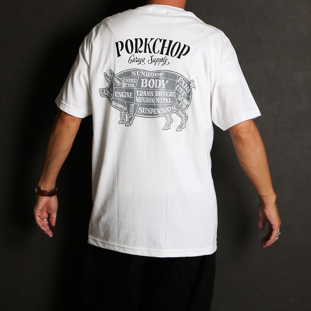 PCP BACK TEE - WHITE / ショートスリーブTシャツ