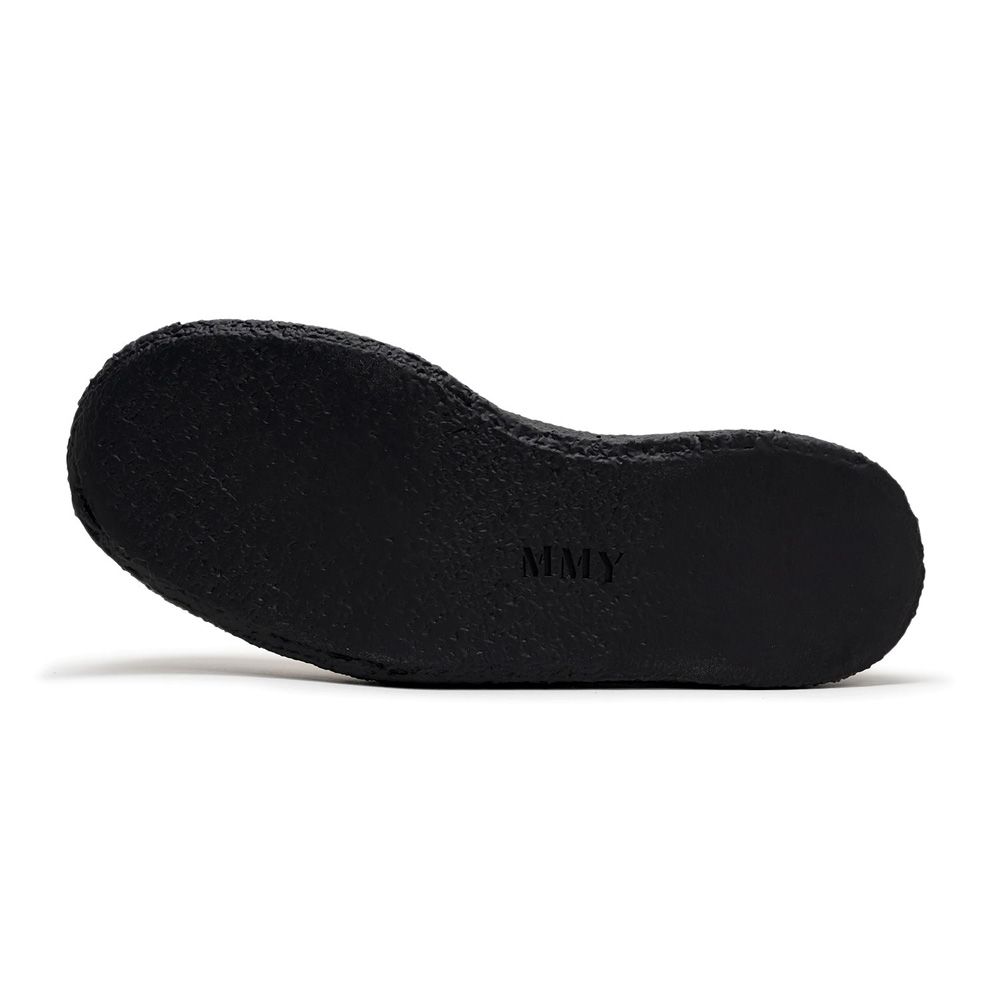 BEDWIN & THE MMY General Scale. / "DAVID" Leather Inter Lace Shoes - WHT × BLK / C15FW703