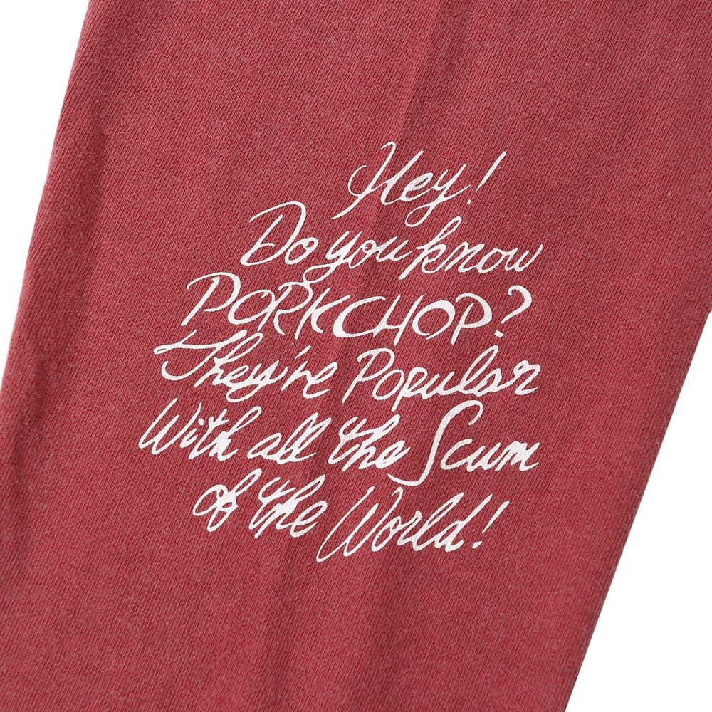 SCUM PORK L/S TEE - CRIMSON RED / ロングスリーブTシャツ