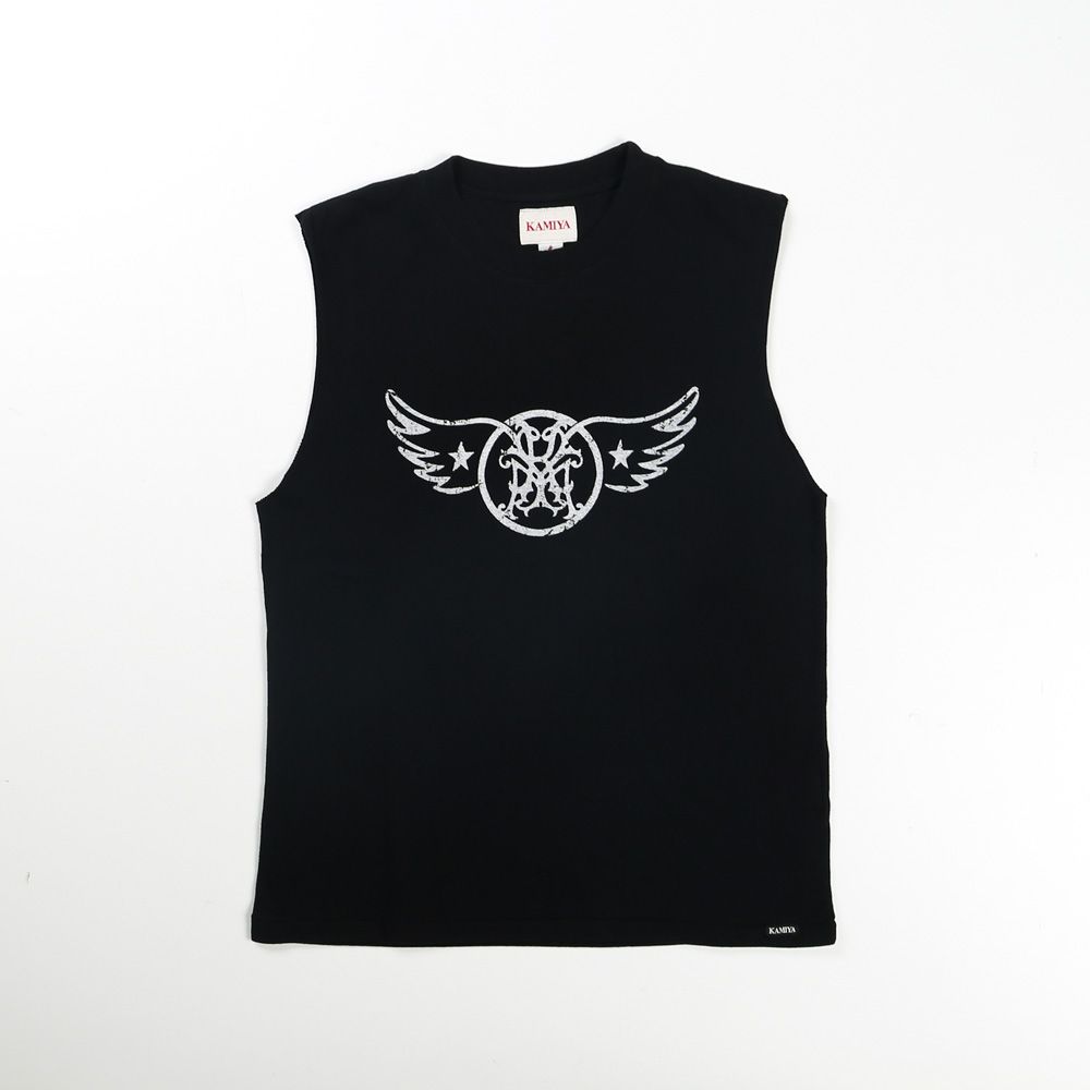“AERO-KMY” Short N/S Tee T/C - BLACK / ノースリーブ Tシャツ / G16TS093
