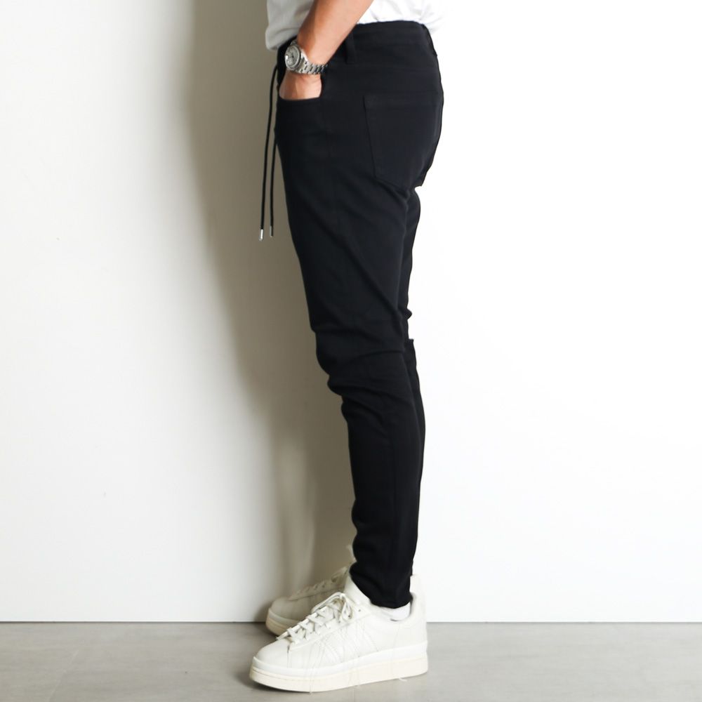 MICK DENIM JERSEY - BLACK / ジャージーンズ / BASIC-ST-020