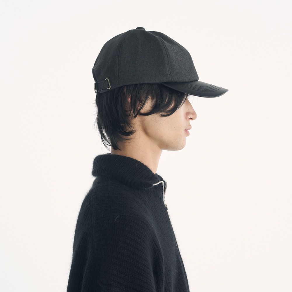 ×CA4LA / LEATHER B.B CAP - GREY / ベースボールキャップ / VTM-26-A-121