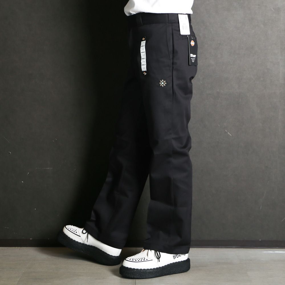 【ラスト1点-サイズ30inch】 Dickies Pants 874 #Flower Turquoise - Black / ワークパンツ / BTZAB320