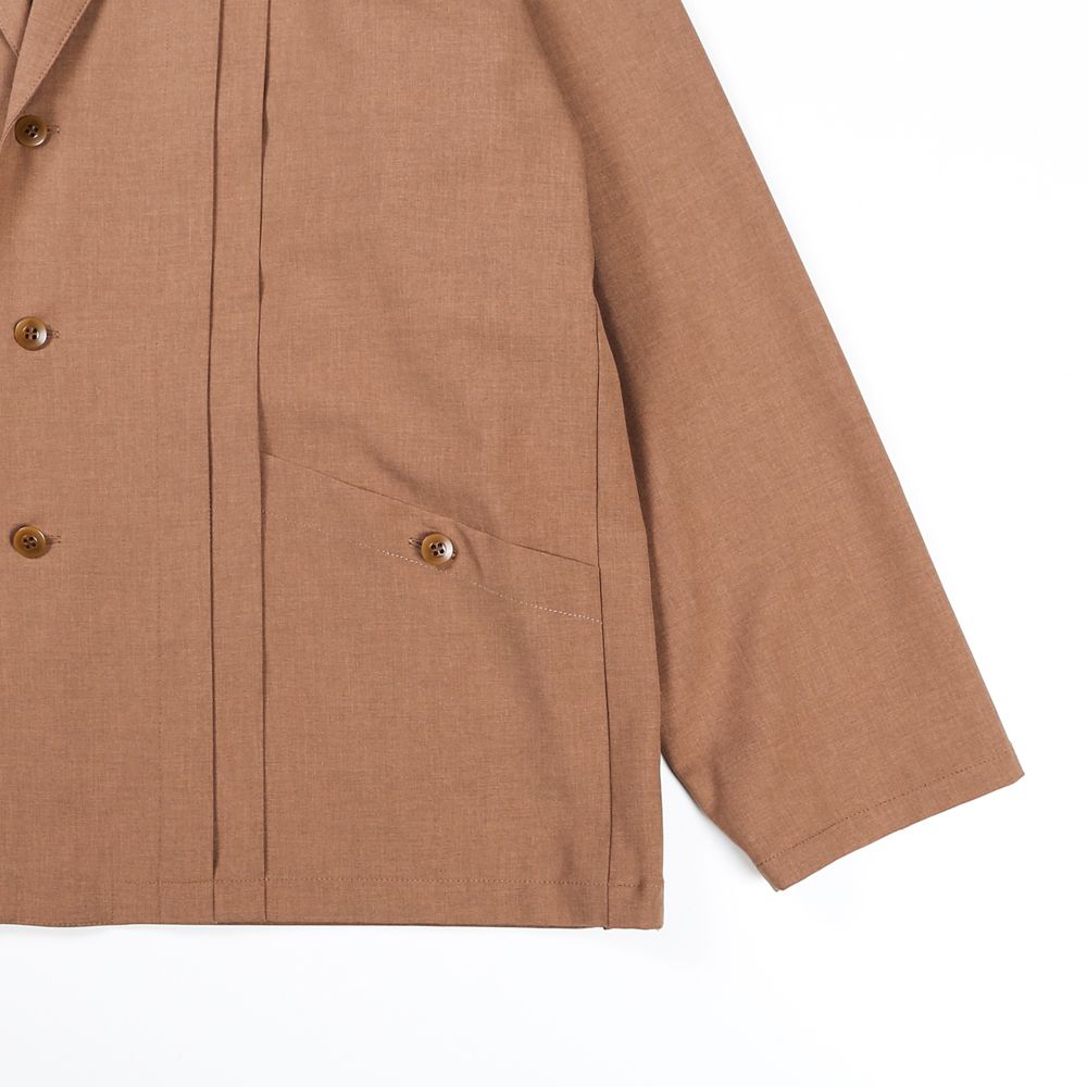 WORSTED WOOL-LIKE TWILL JK / シャツジャケット / 378205