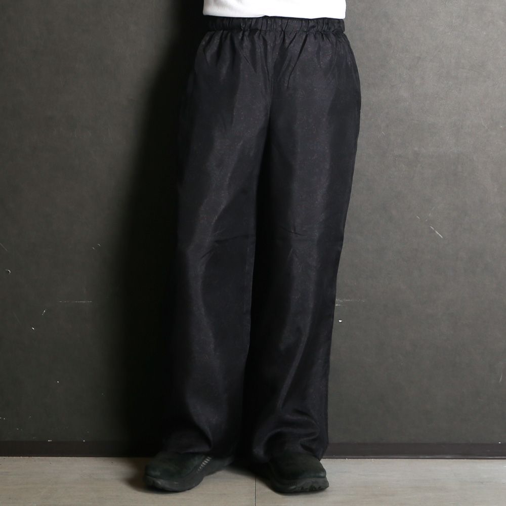 WIDE LEG EASY SILK PANTS - PAISLEY / 8匁シルク羽二重 - ワイドレッグ イージーシルクパンツ / M26A21PT01C