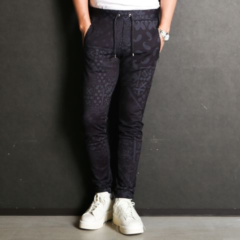 Johnson LINE HEAT PT - paisley BK / ジョンソンラインヒートパンツ / RC38-ST-009H