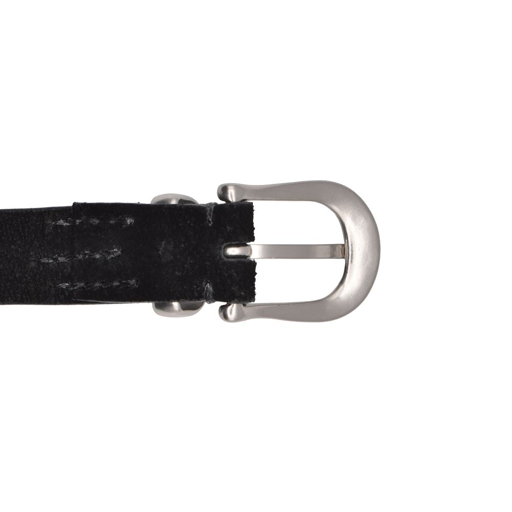 Thick Velour Western Belt - BLK / LBT-018