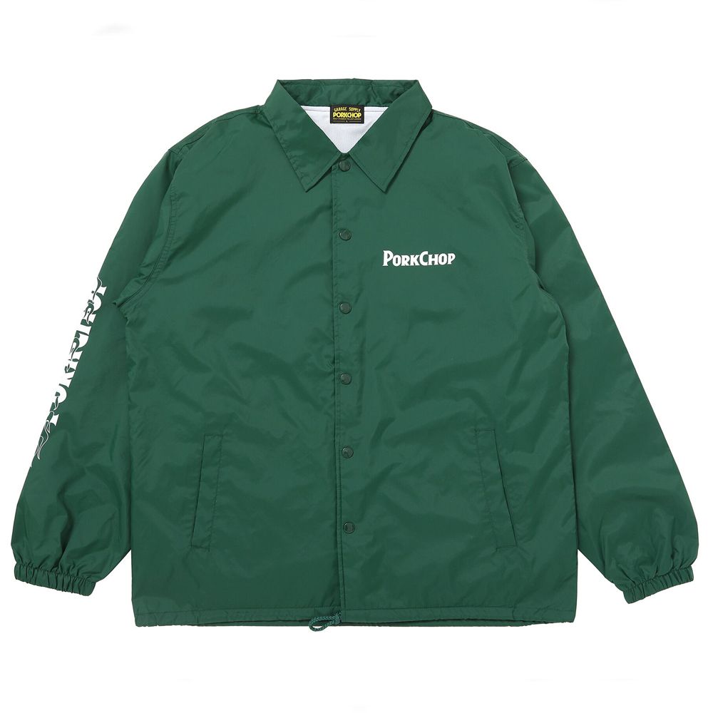 BURNING LOGO COACH JKT - IVY GREEN / コーチジャケット