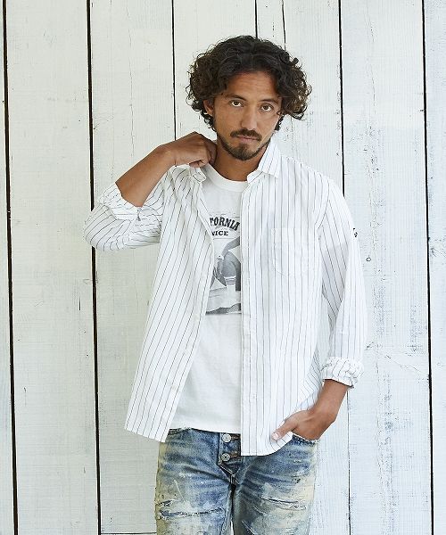C/LI STRIPE SHIRTS / ストライプシャツ / TSH-S2105