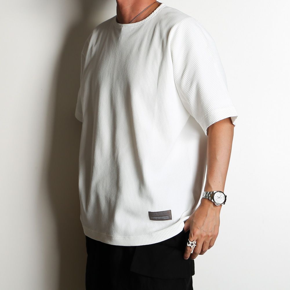 THE LINKED WAFFLE S/S TEE - WHITE / 2501002