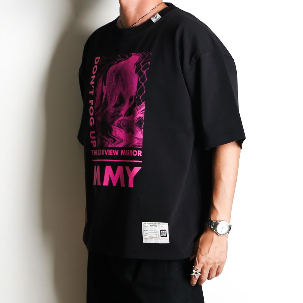 MASSES × Maison MIHARA YASUHIRO / DON'T FOG UP PRINT T-SHIRTS MMY - BLACK / Tシャツ / C15TS044