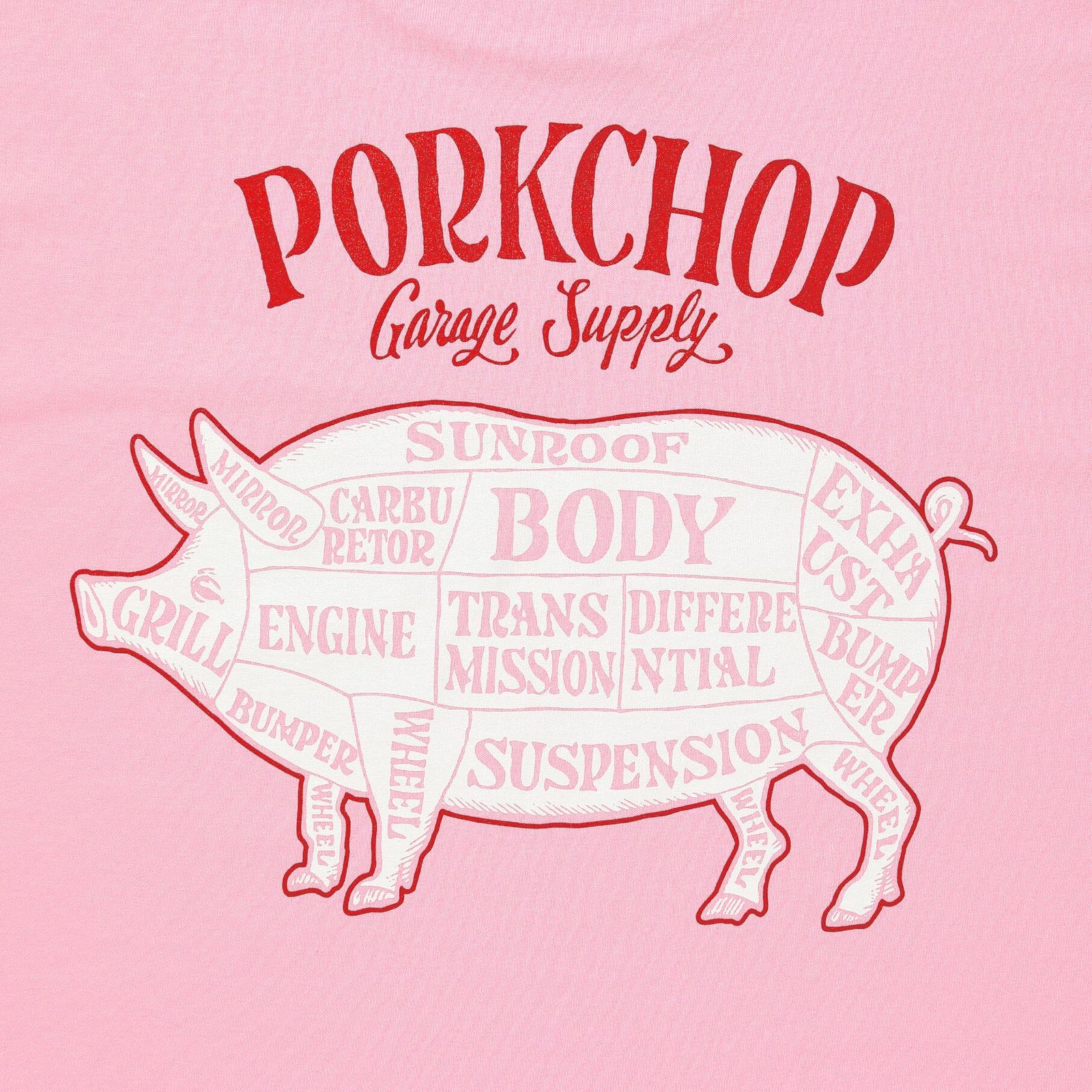 PCP BACK TEE - PINK / ショートスリーブTシャツ