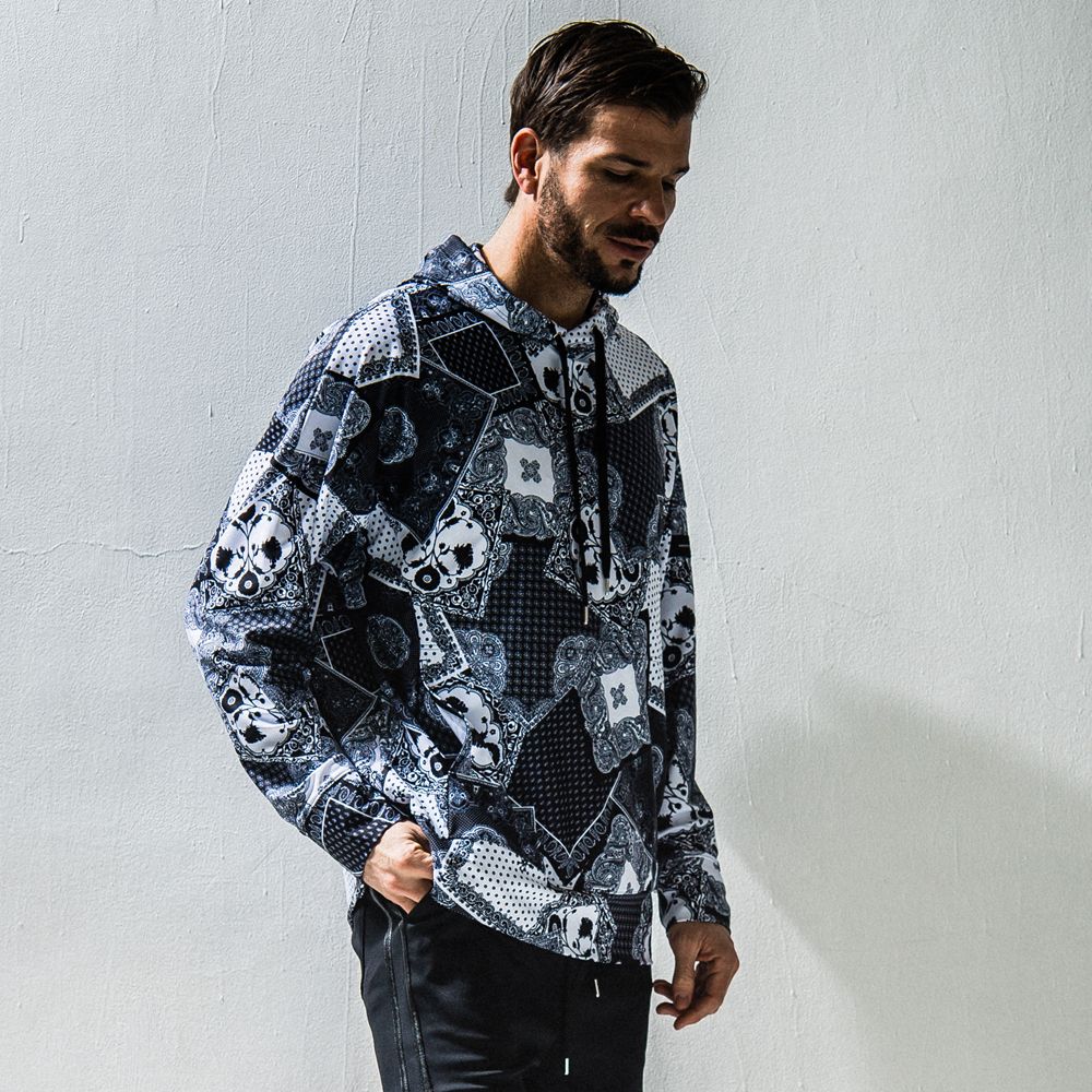 Paisley RUSH loose hoodie / ラッシュガード ルーズパーカー / RC24-C-001