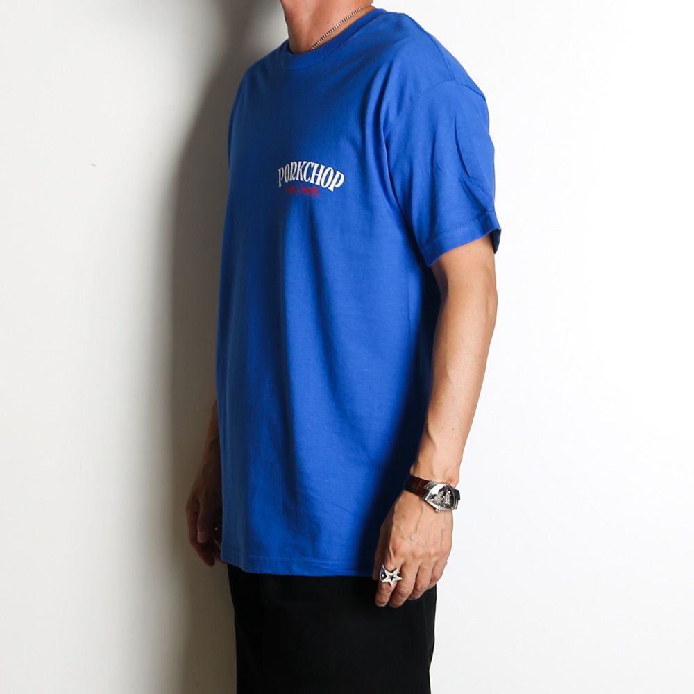PCP BACK TEE - BLUE / ショートスリーブTシャツ