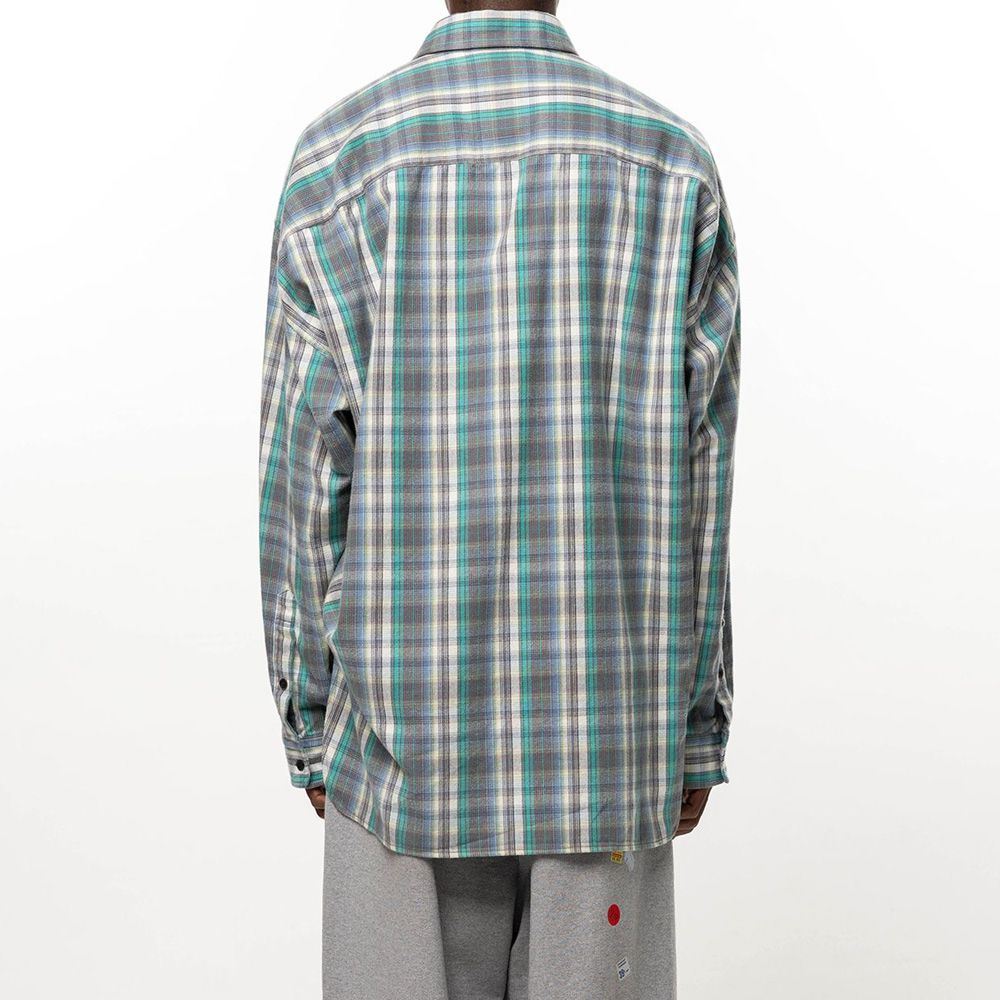 Check Long Sleeve Shirt - Green / チェック ロングスリーブ シャツ / J17SH186