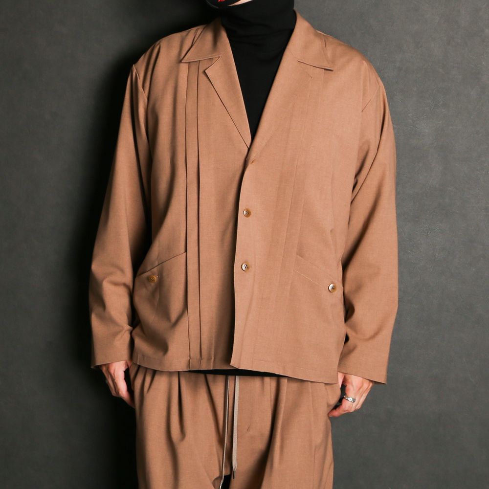 WORSTED WOOL-LIKE TWILL JK / シャツジャケット / 378205