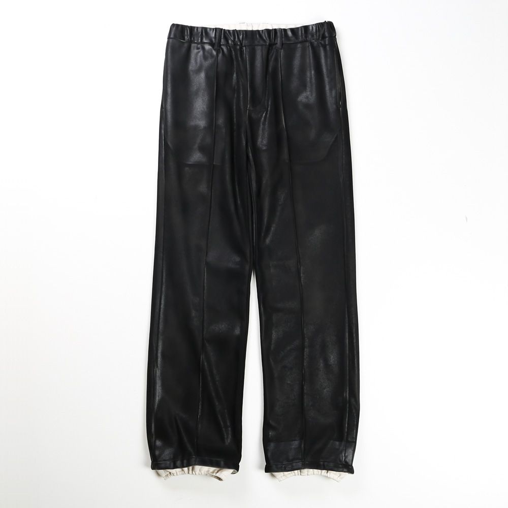 "LEATHER COATING JERSEY" EASY TROUSERS / トラウザー / TA24SS-PT091