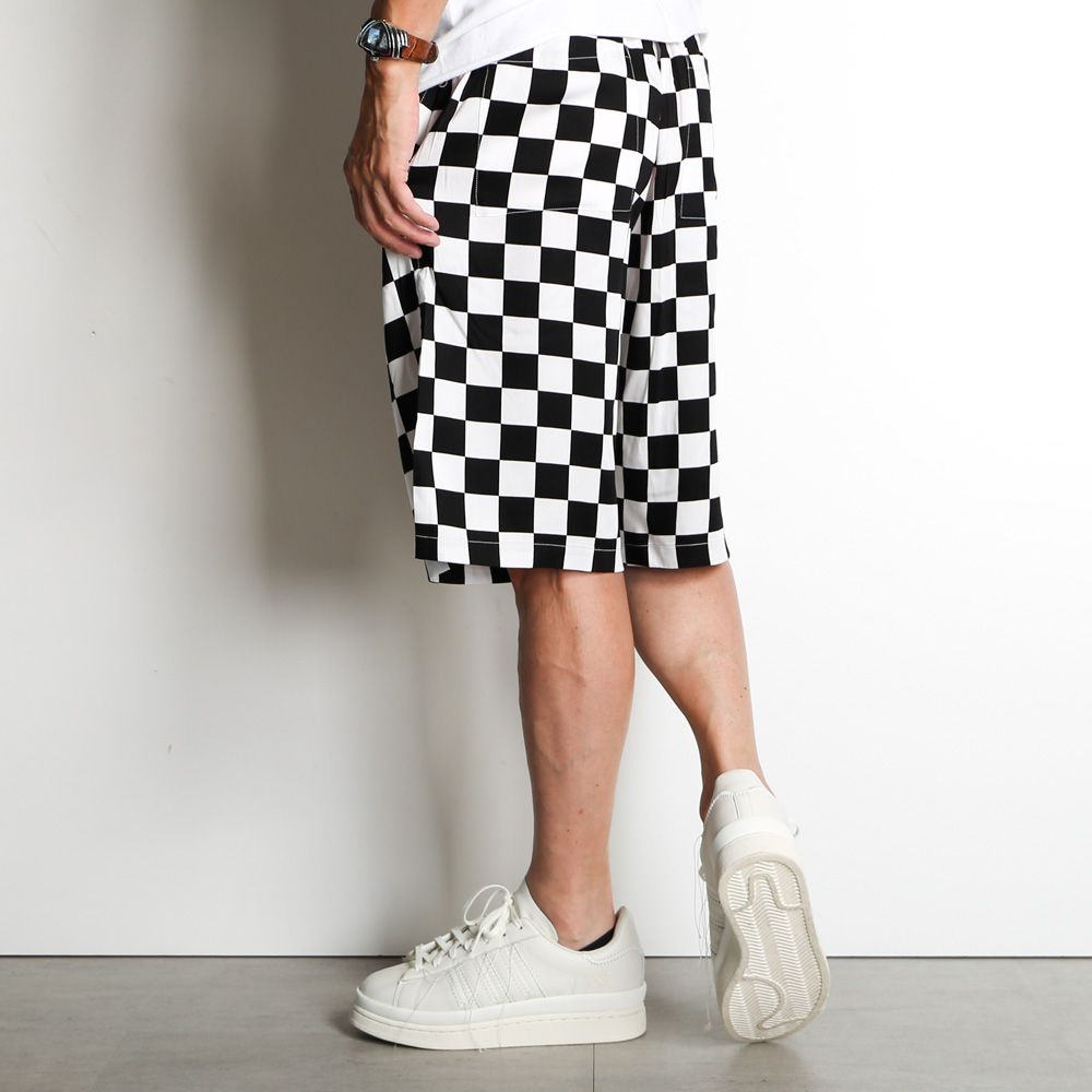 MINEDENIM - CU.Denim Checker flag Surf Shorts flag Surf Shorts