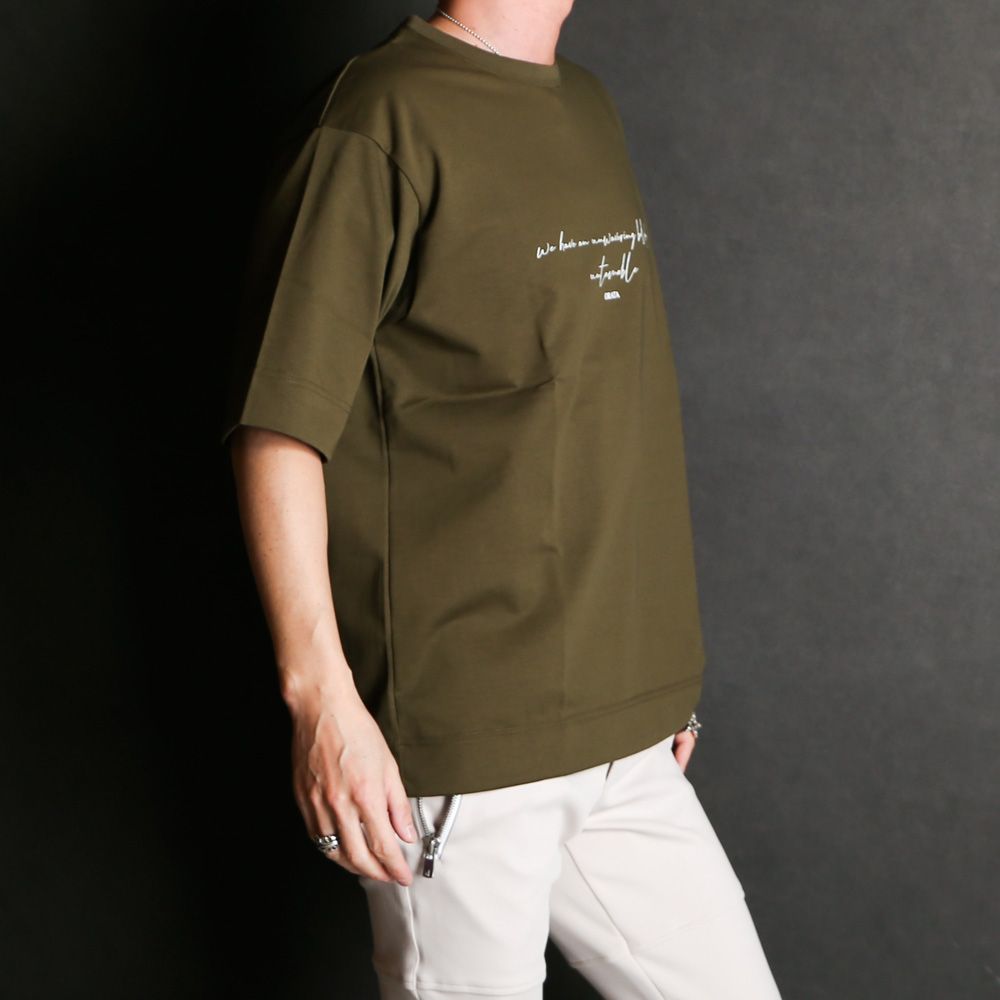 Cursive message T / メッセージロゴ オーバーTシャツ / OR1-T-001