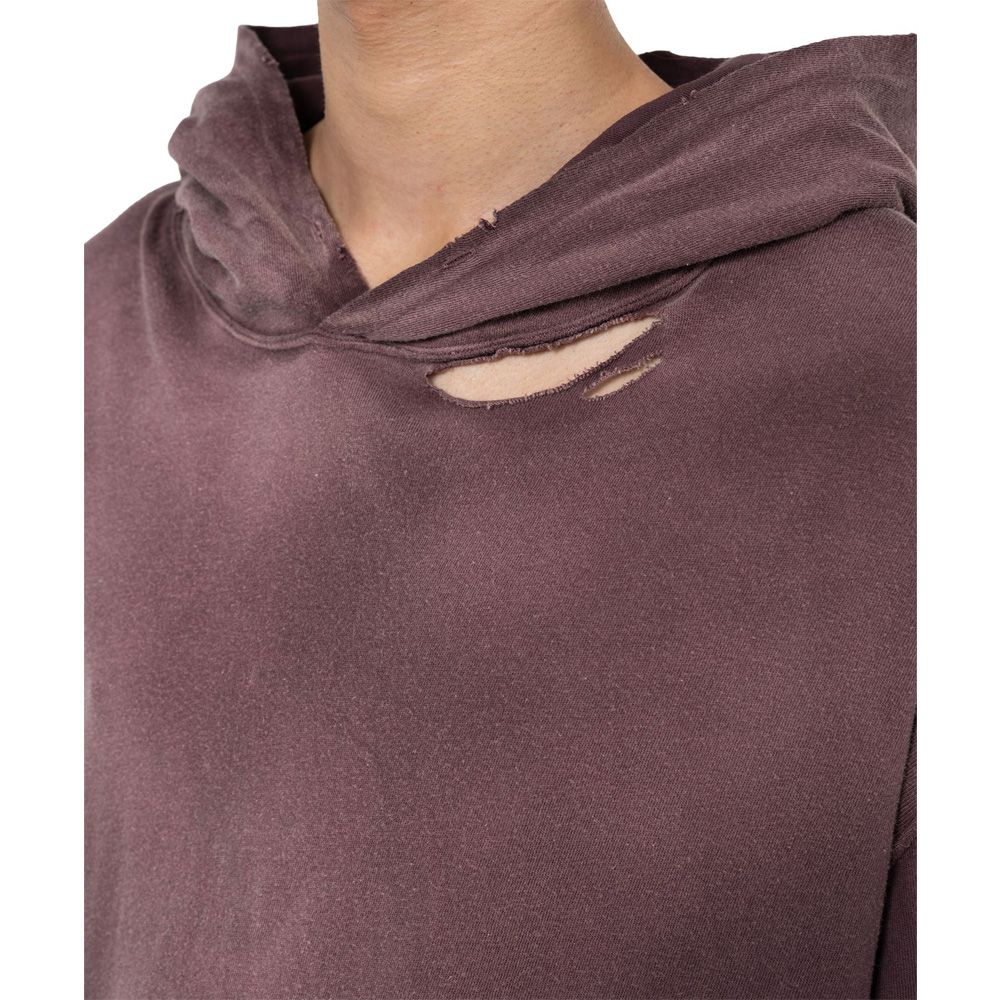 Distressed Light Weight Hoodie - BROWN / ライトウエイト フーディー / G15HD089