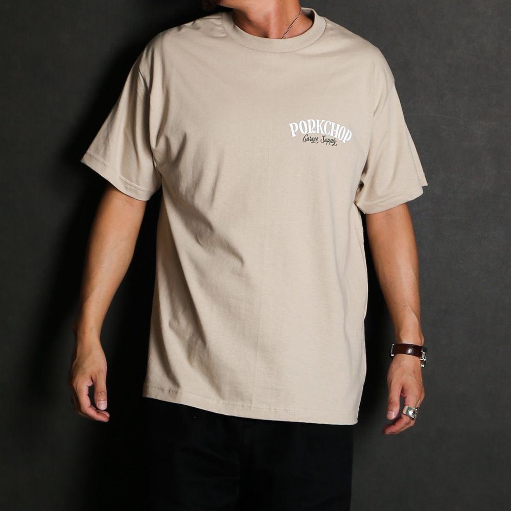 PCP BACK TEE - SAND / ショートスリーブTシャツ