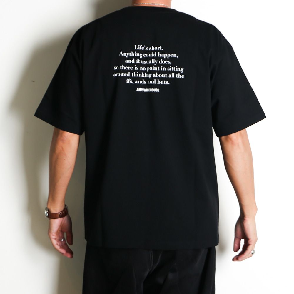 Amy Winehouse "Profile" Photo S/S Tee - BLK / MND-AMW001