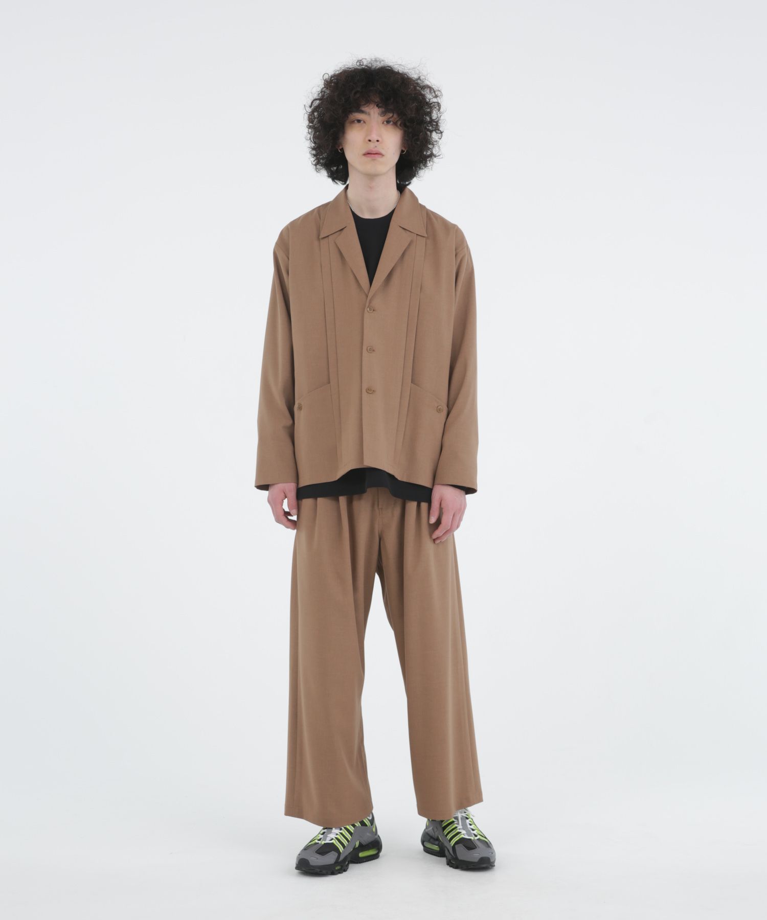 WORSTED WOOL-LIKE TWILL JK / シャツジャケット / 378205