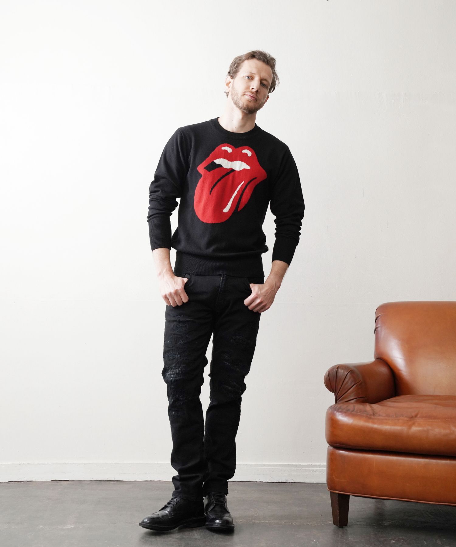 HYBRID-STRETCH DENIM 5P TIGHT TAPERED(DAMEGE) / スーパーストレッチデニム / TPT-F2105