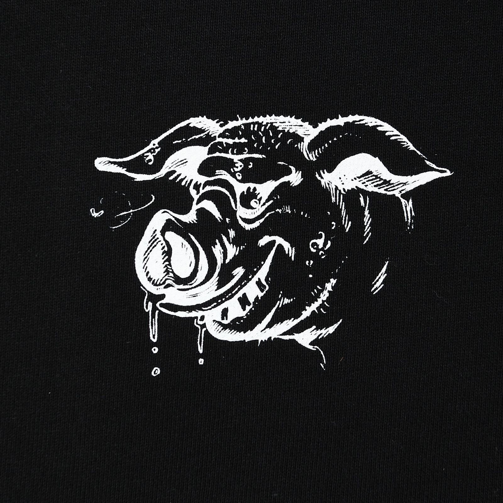 HUNGRY ZIP UP HOODIE - BLACK / ジップアップパーカー