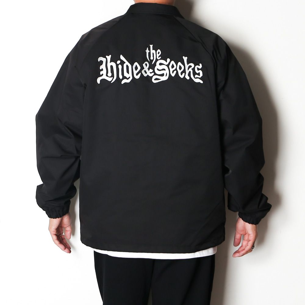 " HIDEANDSEEK × Toru Nishiura " / The H&S Team Jacket - BLK / コーチジャケット / H30th-091326