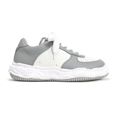 "WAYNE" original sole washed leather Low-Top sneaker / A08FW706