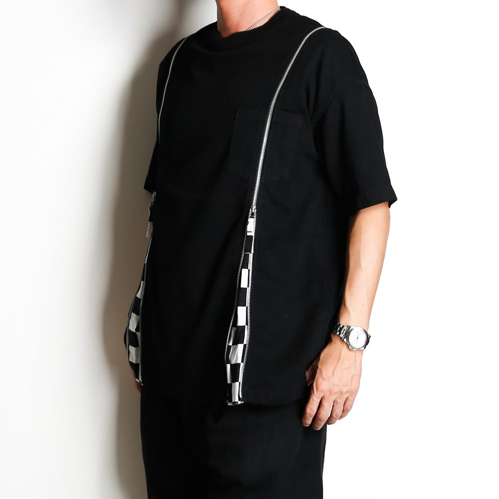 OLD PARK×MINEDENIM / Zip Wide Denim T-SH / MND-23SSOP001-97