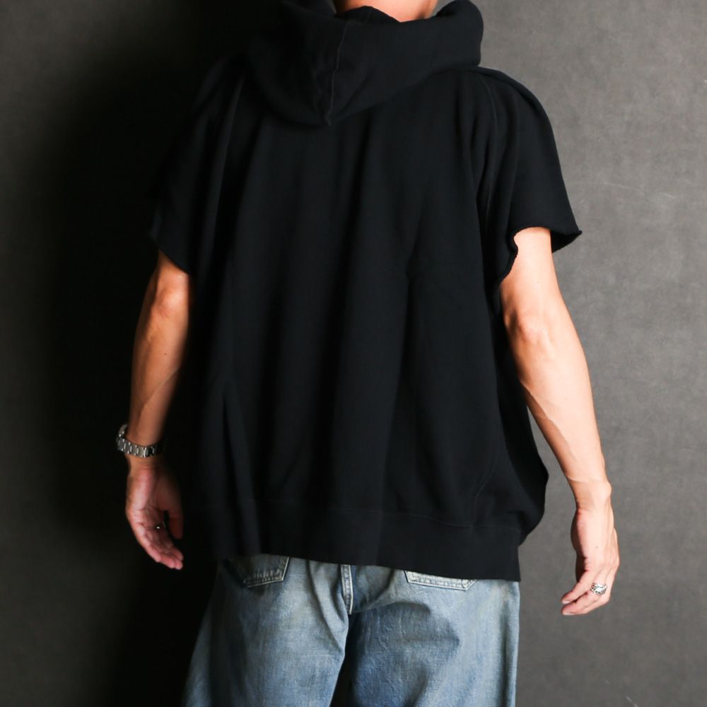 Cutoff Sleeve Big Hoodie / 2308-6003