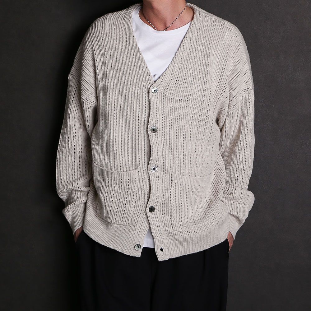 VICTIM - MESH KNIT CARDIGAN / メッシュニット カーディガン