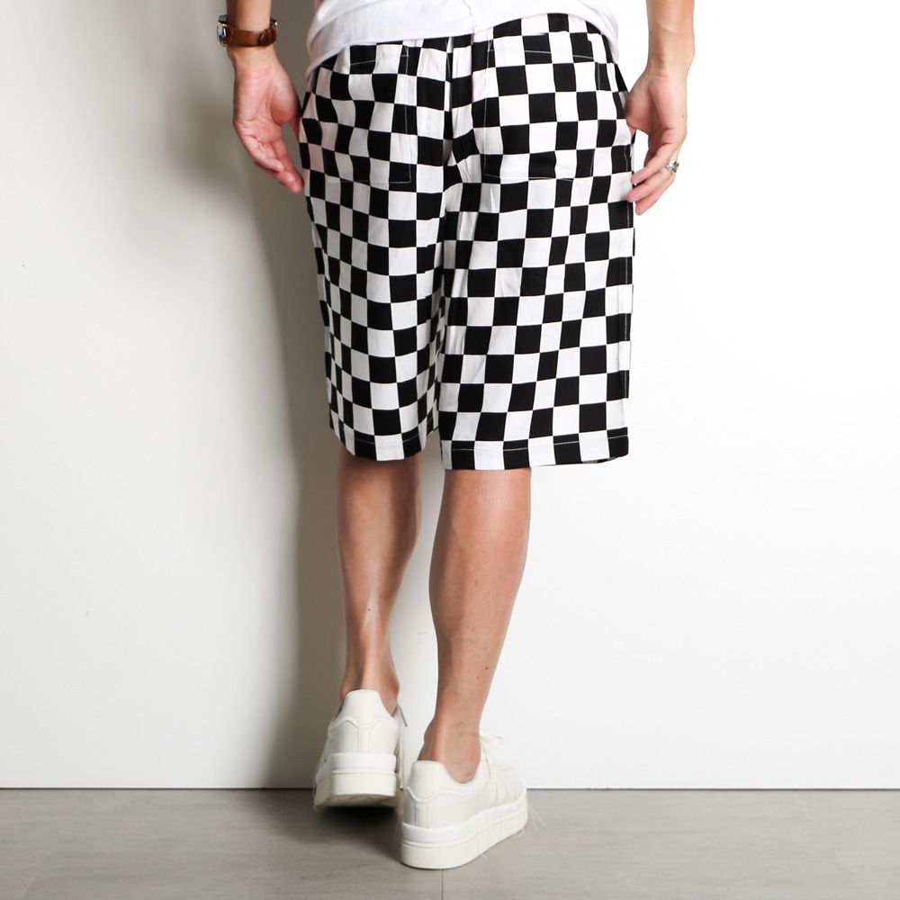 MINEDENIM - CU.Denim Checker flag Surf Shorts flag Surf Shorts