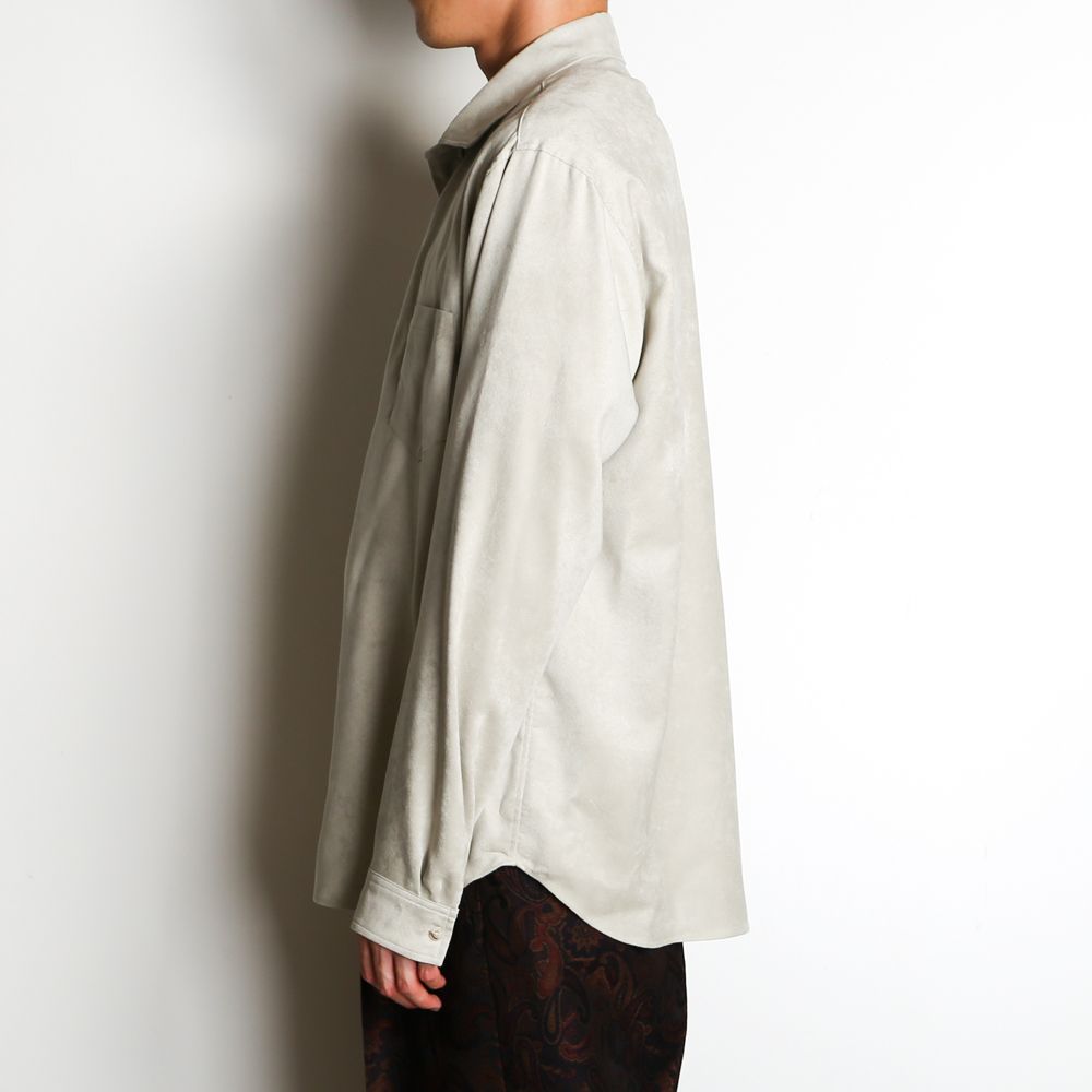 ECO SUEDE SH / エコスエード プレーンシャツ / 379207