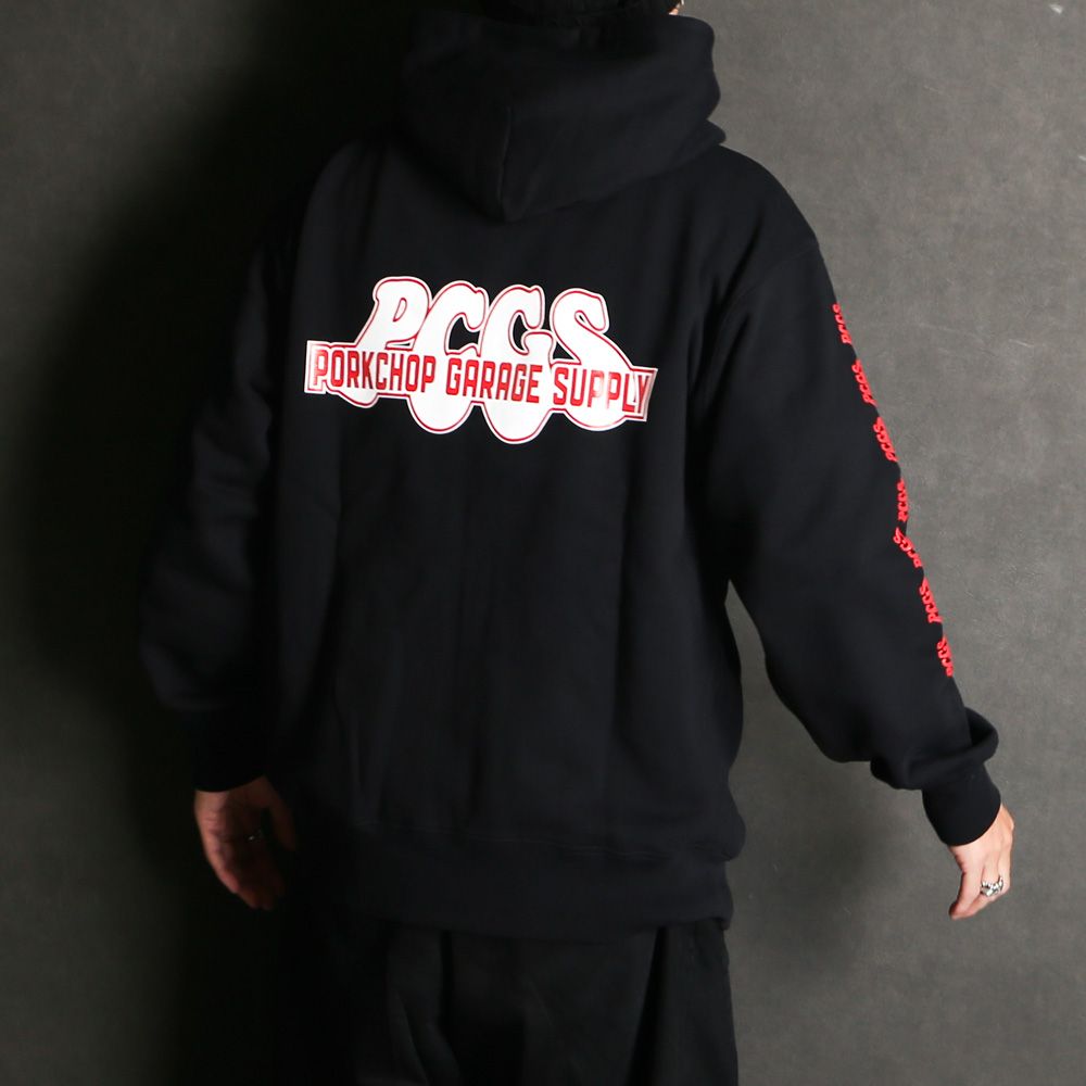 PP LOGO ZIP UP HOODIE / ジップアップパーカー