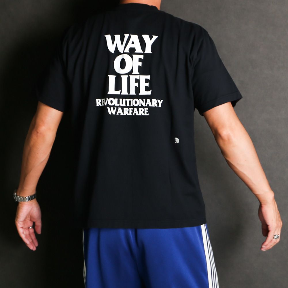 RATS WAY OF LIFE ロンT BLACK L HRCS2024限定 RATS - SCRIPT LOGO WAY OF LIFE TEE - BLACK / Tシャツ / 24