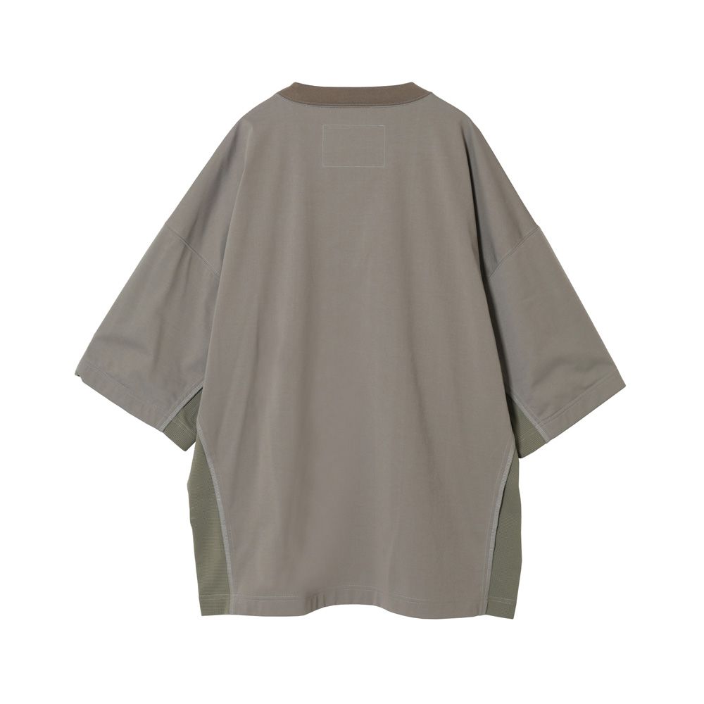CREW NECK HALF SLEEVE T-SHIRT - BEIGE / 9241-CS53-033