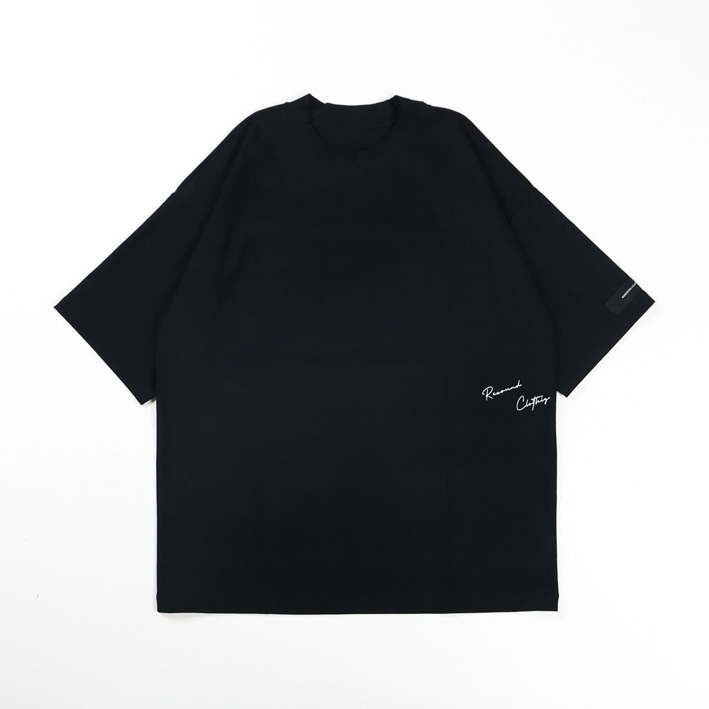 SIDE RC OVER TEE - BLACK / オーバーサイズ ナイロンTシャツ / RC39-T-004