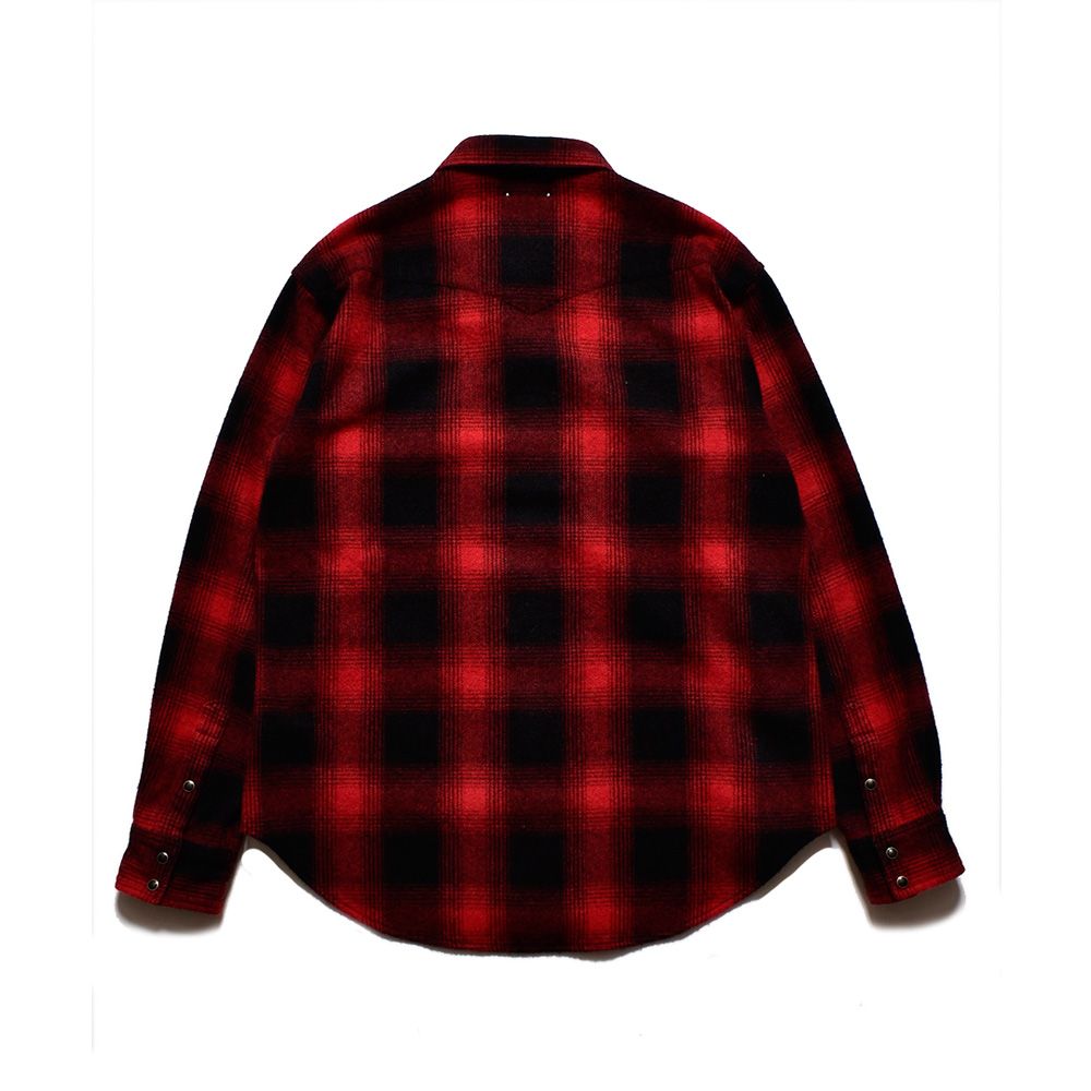 MINEDENIM - Ombre Check Flannel RF Western SH / 2310-5001